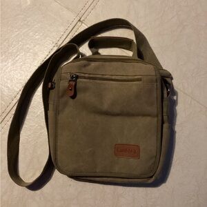 Card N X Men's Olive Crossbody Bag
